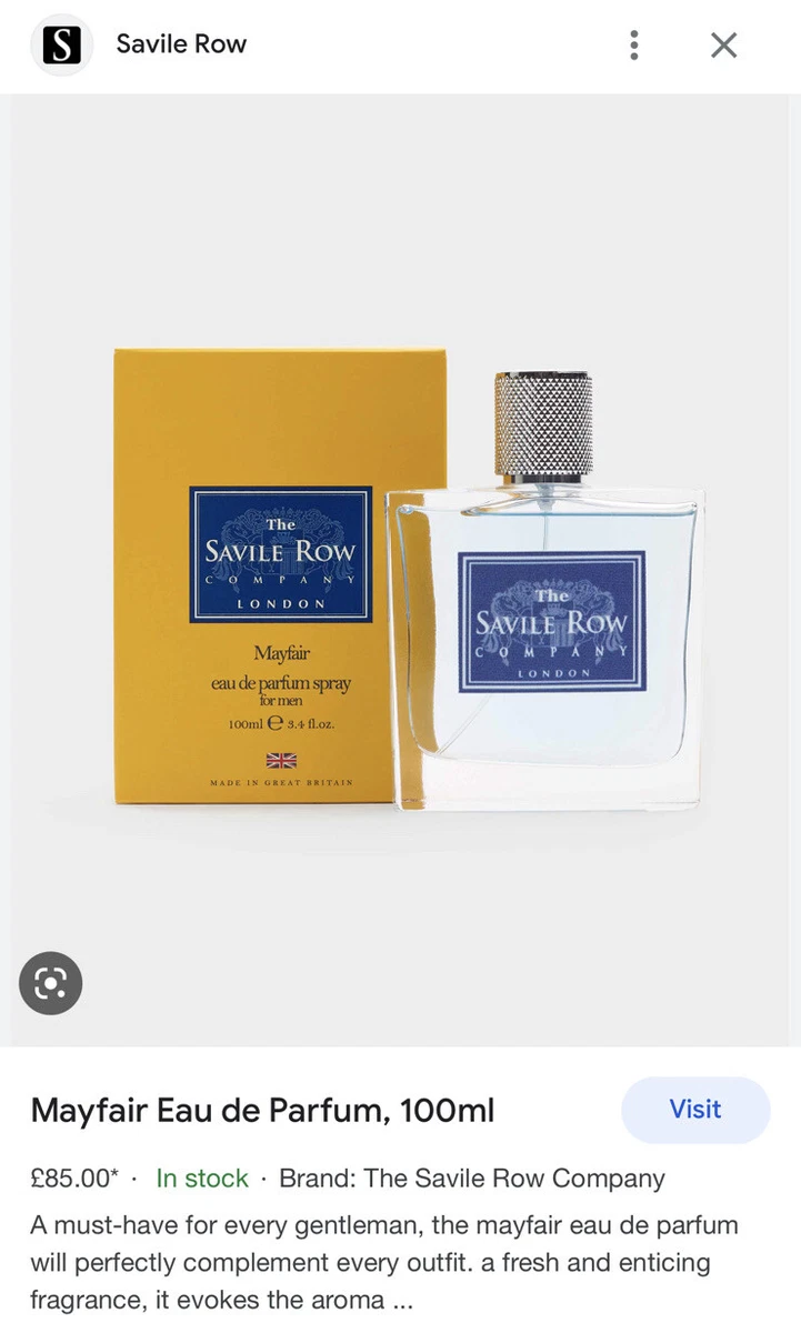 The Savile Row Company London Mayfair Eau De Parfum Men 100ml