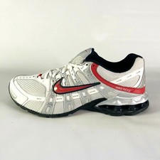 Nike Reax 330928-061 Sz 7.5 USM 9 USW Wht/Slv/Red Running Cross Training