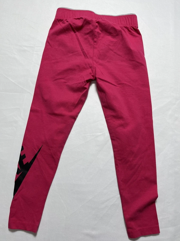 Nike Niñas Rosa Leggings Talla 6 #B-944 Foto 3 de 4