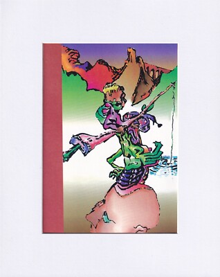 8X10 Matted Print Art Picture Jerry Garcia: Fishing on the Brain
