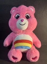 14” Basic Fun  Cheer Care Bear Rainbow Pink 2020 Unlock The Magic  PLUSH