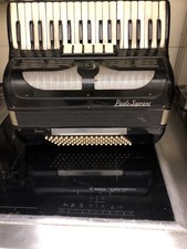 fisarmonica Paolo Soprani 80 bassi usata, colore nero, Mod Italia Funziona