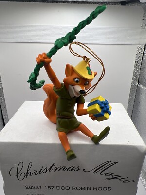 Robin Hood Disney Grolier Christmas Magic Ornament New In Box