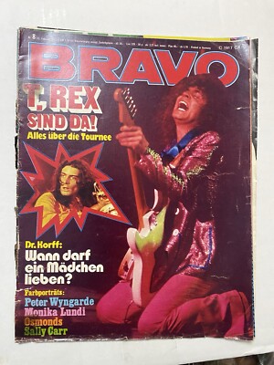 BRAVO 8/1973, Peter Wyngarde,Monika Lundi,Osmonds,Sally Carr,