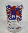 There'll Always Be An England Vintage Glass Tumbler with Union Jack John Bull