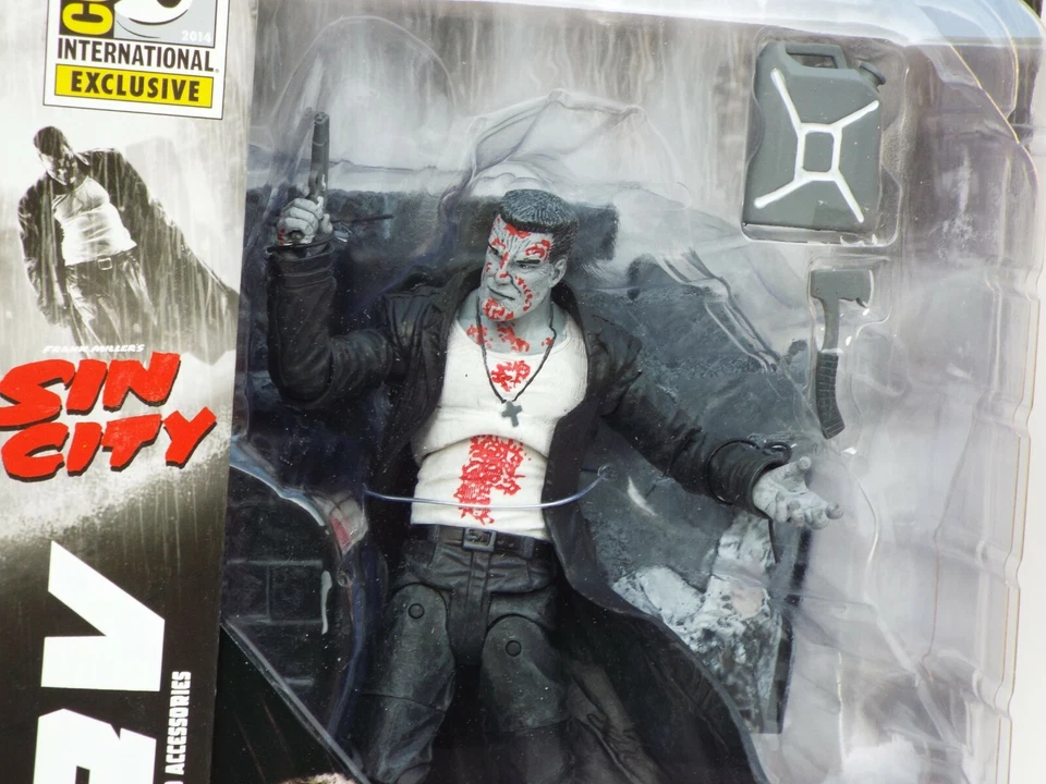 Figura de acción exclusiva de la SDCC Sin City Bloody Marv 7" prueba de artista 2014 nueva en paquete Foto 2 de 4