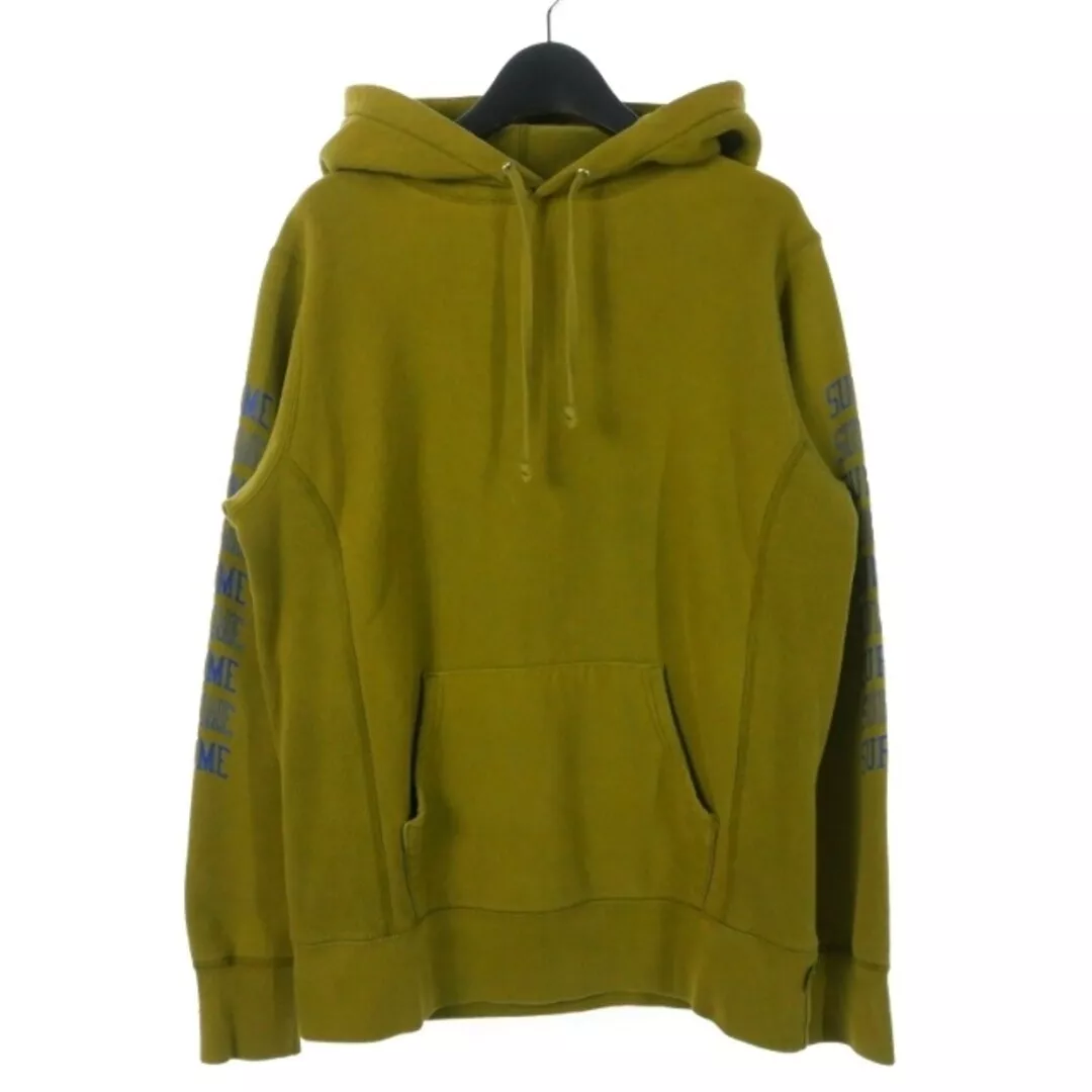 Sweat à capuche Supreme 17SS manches arc sweat à capuche logo arc polaire occasion