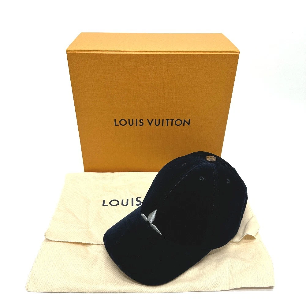 Louis Vuitton M7791L Cap LV Touch Cotton Blue Marine L Men'