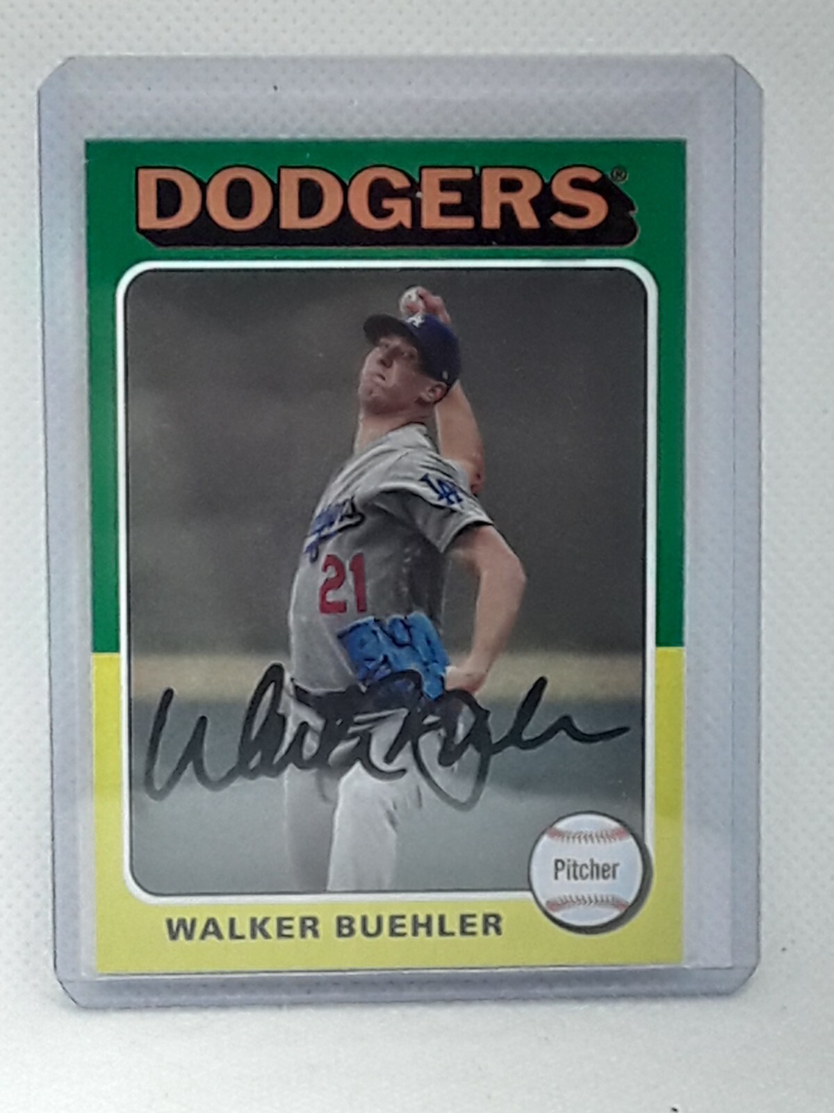 Walker Buehler 2019 Topps Archives Baseball - 1975 #152 - Los Angeles Dodgers