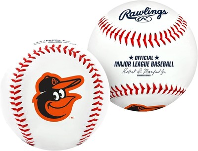 MLB Baltimore Orioles Team Logo Baseball, Official, White
