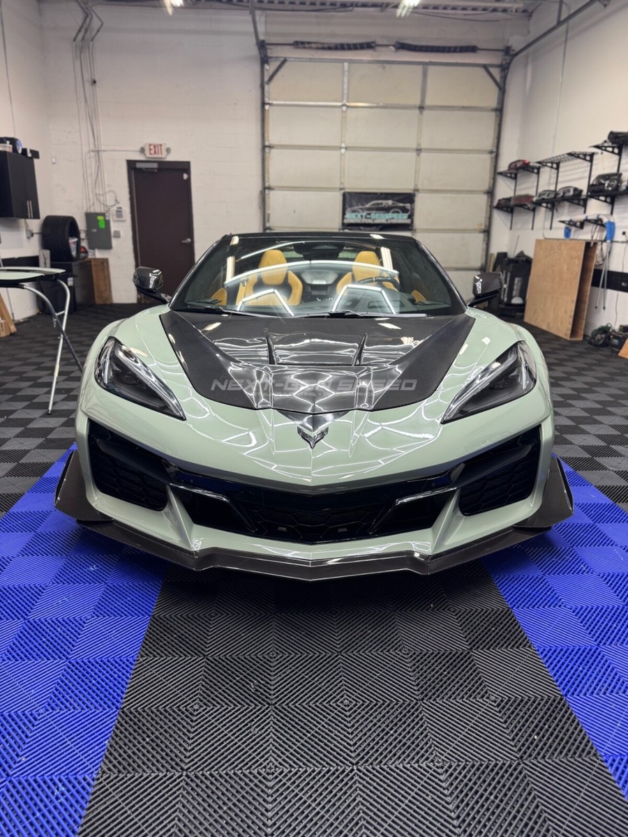 C8 Corvette ZR1 Style Double Sided 100% Carbon Fiber Hood