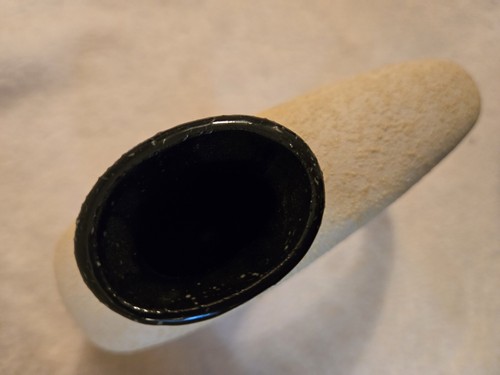 Vintage Mid Century Modern Ceramic Bud Vase Pebble Textured Ikebana Style - Picture 5 of 7