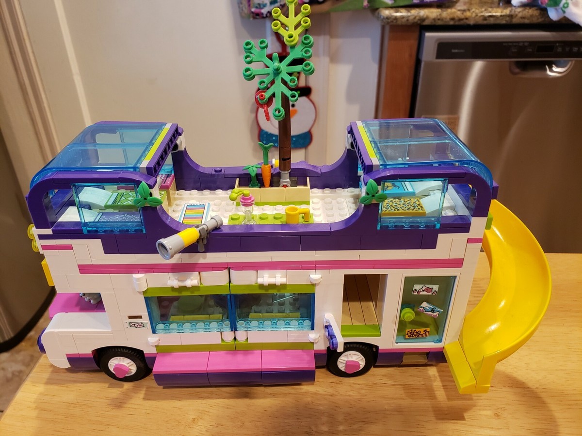 B'z 「FRIENDS」 Lego Friends 41395 Friendship Bus 90% complete Manual Box