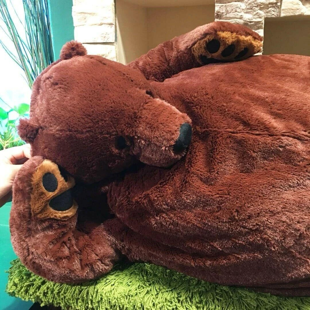 Djungelskog Bear Big Brown Bear Plush Toy Stuffed Doll Bear Brown