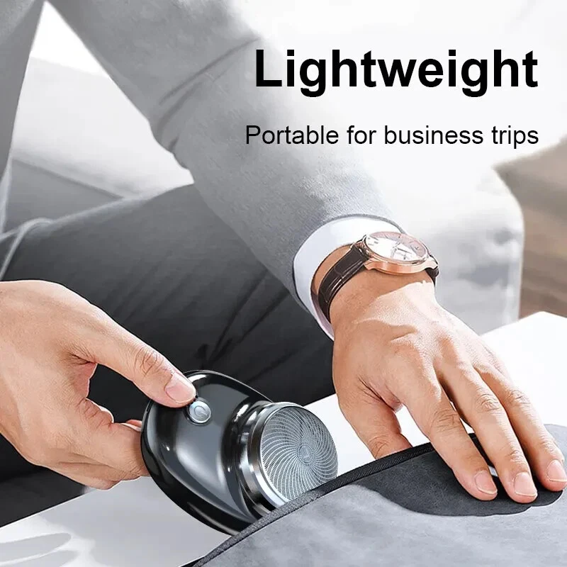 Portable Electric Razor Mini-Shave for Men USB Rechargeable Shaver Travel Home