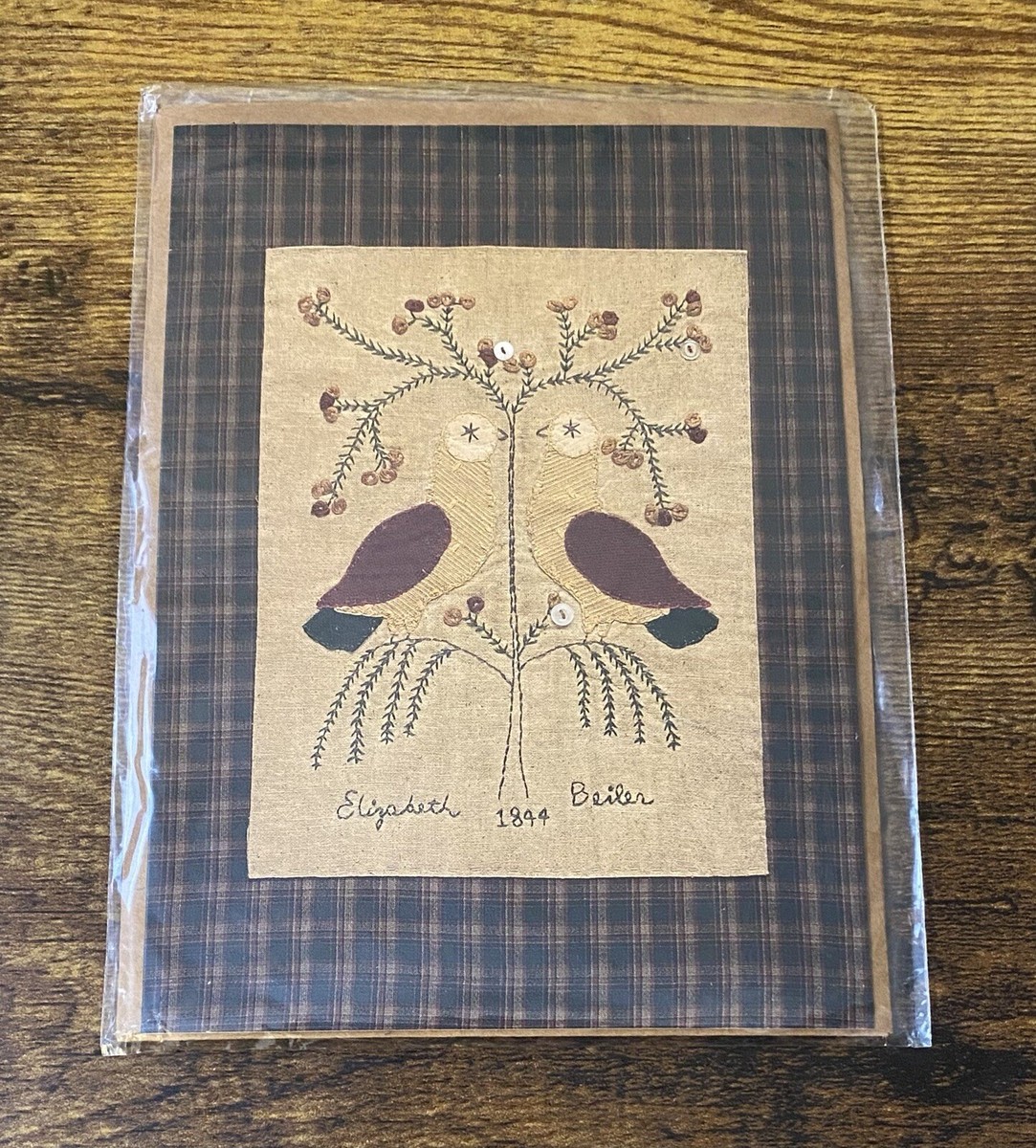 Miss Fannie Turgeon's Memories in Cloth Folk Birds Pattern Card