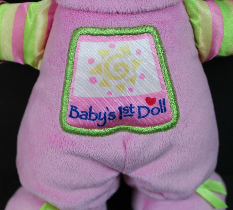 Fisher Price Mi Primera Muñeca Rosa Peluche Seguridad Lovey Baby Rattle 2008 Foto 3 de 4