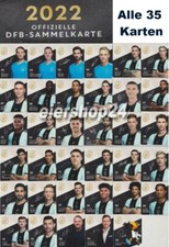 Kompletter Satz REWE DFB Sammelkarten zur FUSSBALL WM 2022 alle 35 komplett neu!