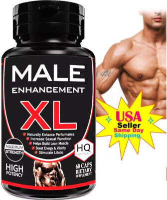 Male Enhancement Capsules Booster & Thicker Longer Stronger Bigger 60 Pills