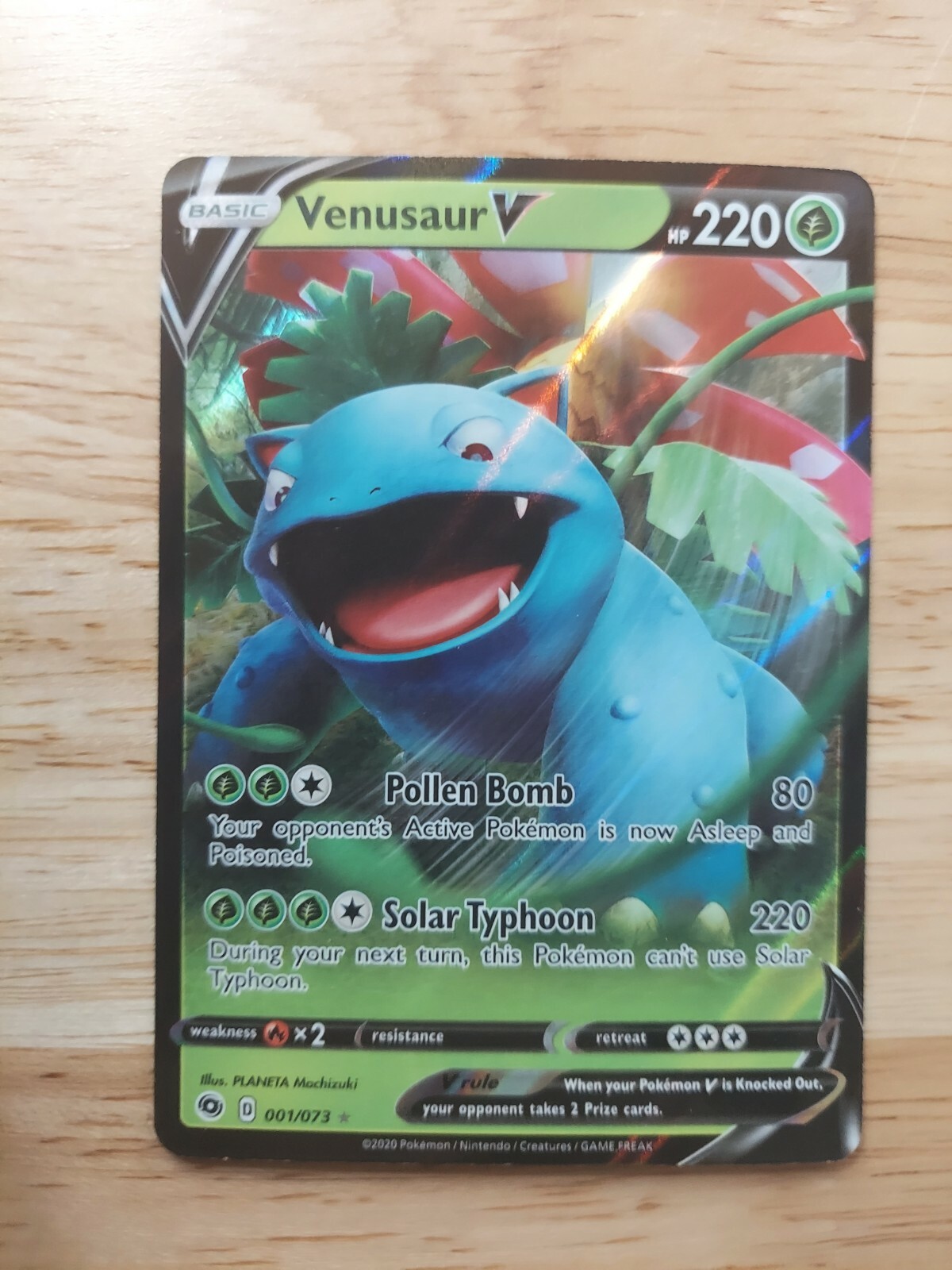 Venusaur V 001/073 - Champions Path NM Ultra Rare Pokemon Card