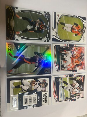 Drew Lock Lot of 6 NM Football Cards 2020-2021