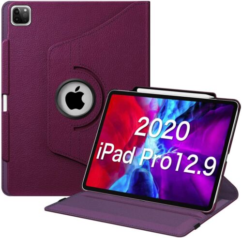 For iPad Pro 12.9 4th Gen 2020/3rd Gen 2018 Rotating Case Smart Stand Cover - Picture 9 of 24