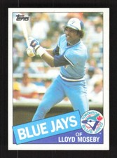 1985 Topps Baseball Lloyd Moseby #545 Toronto Blue Jays