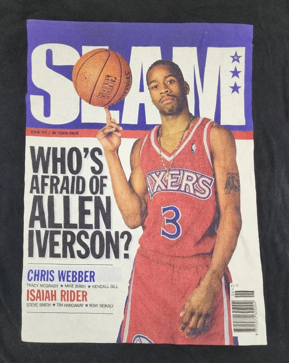 Mitchell Ness Allen Iverson Shirt Mens Small Slam Magazine Cover