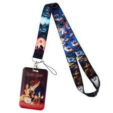 Beauty And The Beast Princess Belle Cartoon Lanyard With ID Badge Holder