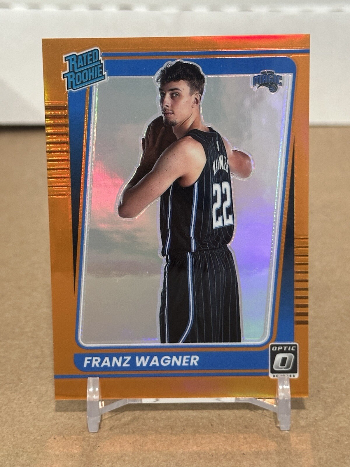 2021-22 Panini Donruss Optic - Rated Rookie Orange Prizm #185 Franz Wagner /199