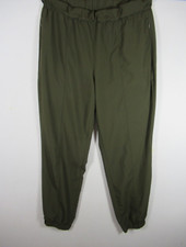 Banana Republic Jogger Pants Women Small Olive Green Zip Pockets Ankle