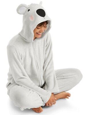 New Women's One-Piece Hooded Pajamas Koala Sleepwear Unionsuit