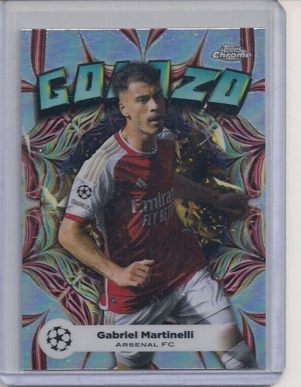 2023-24 Topps Chrome UEFA Golazo Gabriel Martinelli | eBay