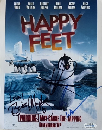 Robin Williams Nicole Kidman Brittany Murphy signed 10x8 photo UACC RACC ACOA - 第 1/2 張圖片