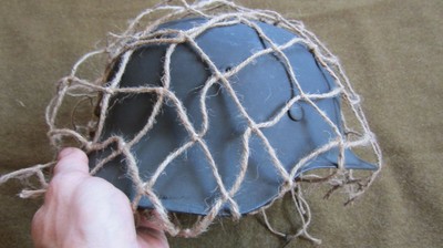  WWII GERMAN M35 M40 M42 CAMO TWINE HELMET NET 
