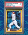 2025 SHOHEI OHTANI 17 BOWMAN CHROME MEGA BOX YELLOW REFRACTOR #22/75 PSA 9
