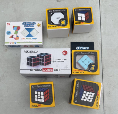 Speed Cube Set,Puzzle Cube, Magic Cube 2X2 3X3 4X4 Pyraminx Pyramid Megaminx YT7