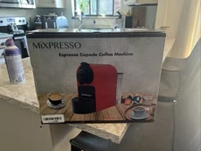 Mixpresso Espresso Machine for Nespresso Compatible Capsule, 27oz 1400w, Red