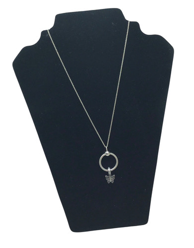 Pandora Moments Necklace Pendant ALE Butterfly Charm