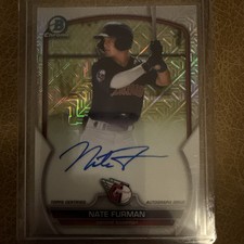 2023 Bowman Chrome Nate Furman Mega Box Mojo Autograph #BCMA-NF Guardians￼
