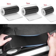 Carbon Fiber Car Sticker Door Sill Bumper Protector AntiScratch Tape Vinyl Film