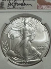 2021 Type 2 American Silver $1 Eagle, NGC MS70, Michael Gaudioso Signed 1st Day