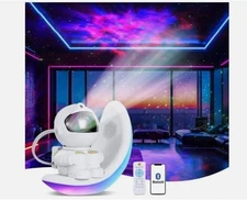 vione Astronaut Galaxy Projector Star Projector for Bedroom, LED Night Light