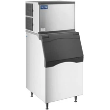 30" Air Cooled Modular Full Cube Ice Machine with 536 lb. Bin - 497 lb.