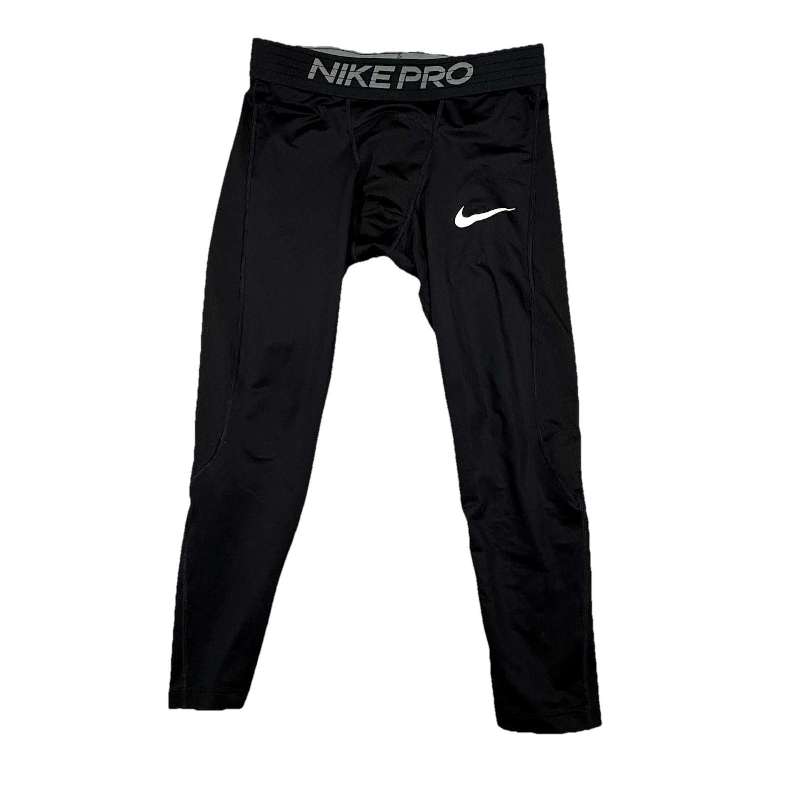 Nike Pro Shorts Mens Large Black Compression Base Layer Pants Dri Fit Tight Fit