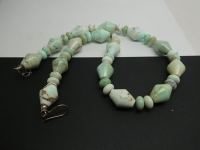 Jay King DTR Chrysoprase Sterling Silver 925 Bead Adjustable Necklace 23''