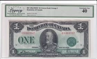 Dominion Of Canada 1923C $1 One Dollar Banknote Green Seal Group 2 Legacy EF40