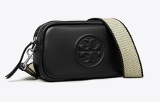 Tory Burch Mini Miller Soft Crossbody Bag. Black. Style 176661