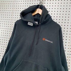 Vintage Sega Dreamcast Hoodie Lee Mens XL Black IGN Video Game Sweatshirt RARE