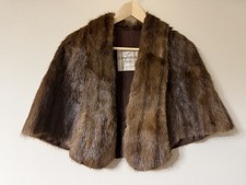 Vintage 50-60  s Old Hollywood Money Mink Stole Capelet Wrap Mob Wife S/M/L